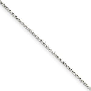 1.5mm, Sterling Silver Classic Solid Cable Chain Necklace, 30 Inch
